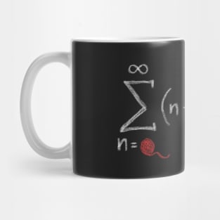 String Theory - Funny Cat Design Featuring Mock Maths Equation Mug